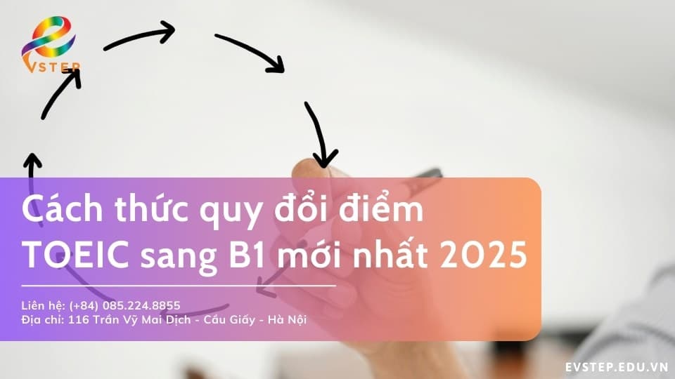 Cách thức quy đổi điểm TOEIC sang B1
