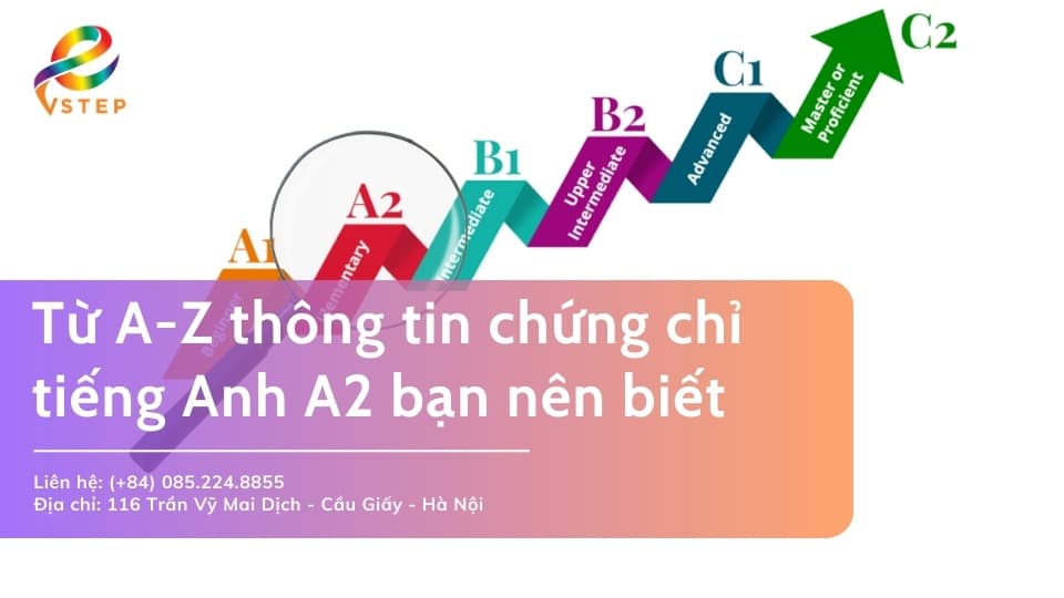 Từ A-Z thông tin chứng chỉ tiếng anh a2