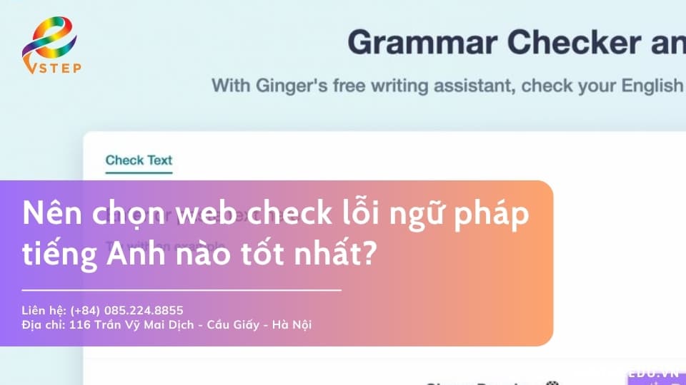 Web check lỗi ngữ pháp tiếng Anh nào tốt nhất?