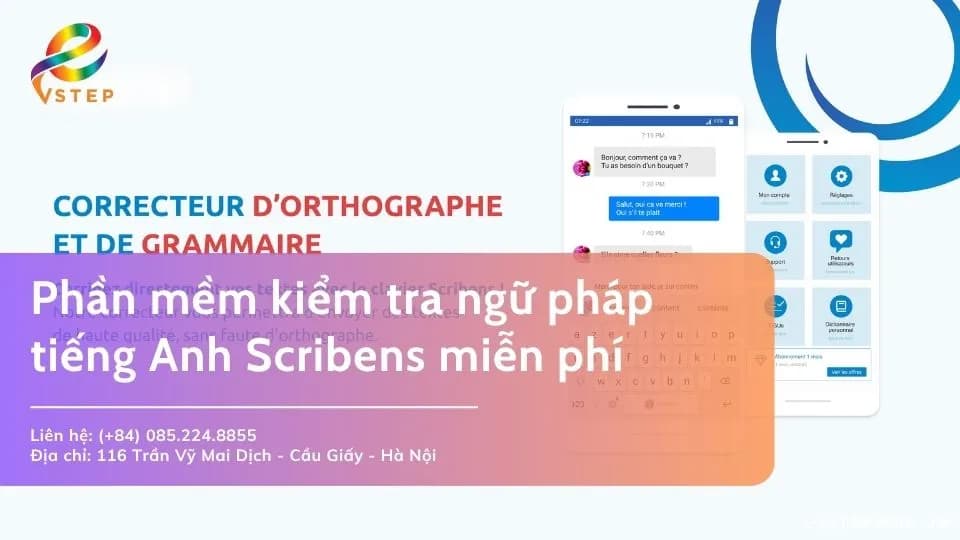 Phần mềm kiểm tra ngữ pháp tiếng Anh Scribens