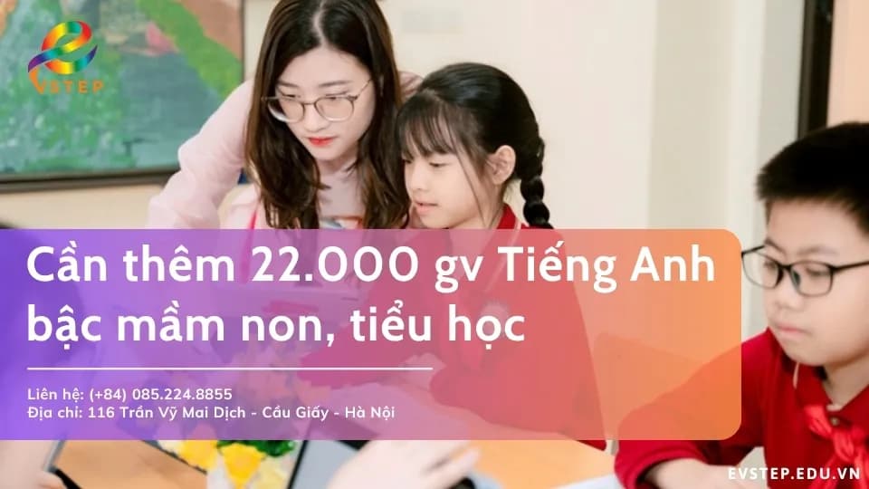 Cần thêm 22.000 giáo viên Tiếng Anh bậc mầm non, tiểu học trong giai đoạn 2025-2045