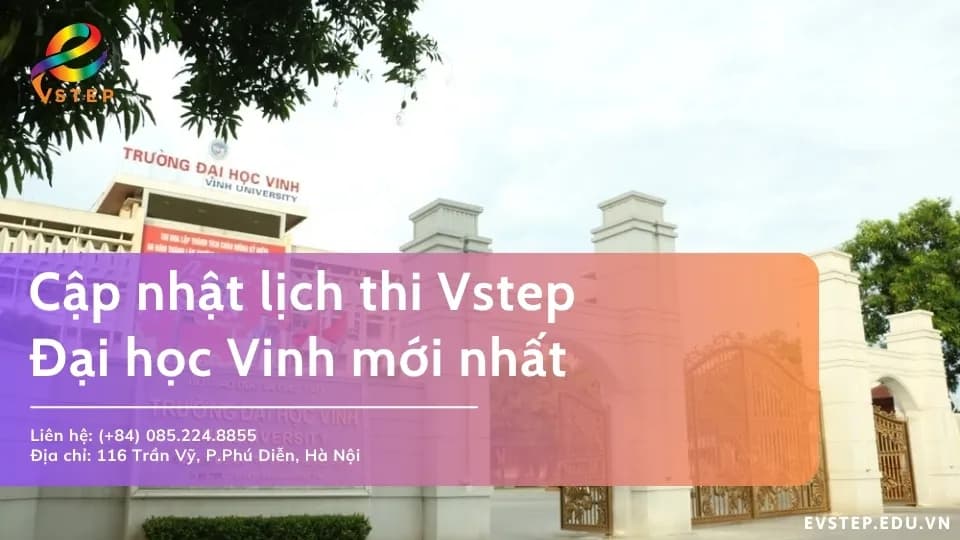 Cập nhật lịch thi Vstep Đại học Vinh