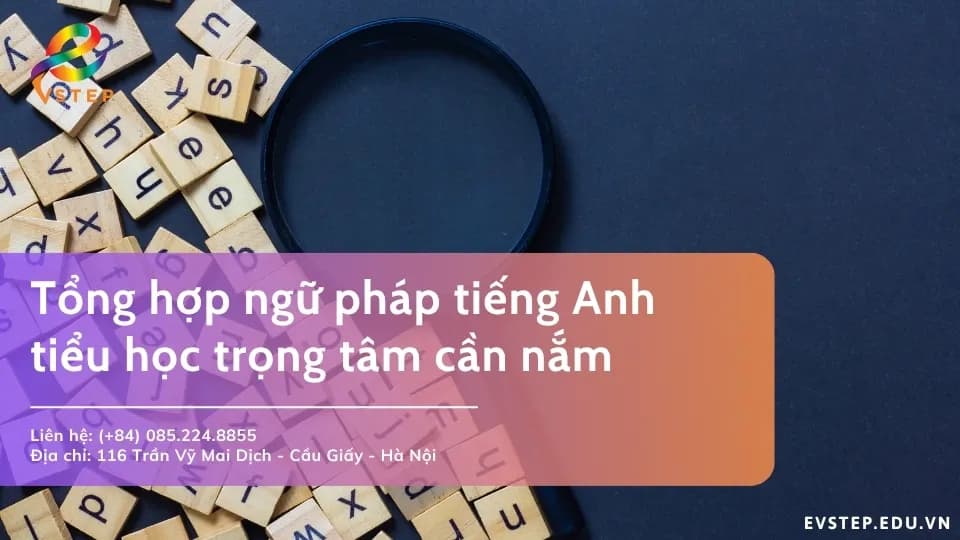 Tổng hợp ngữ pháp tiếng Anh tiểu học