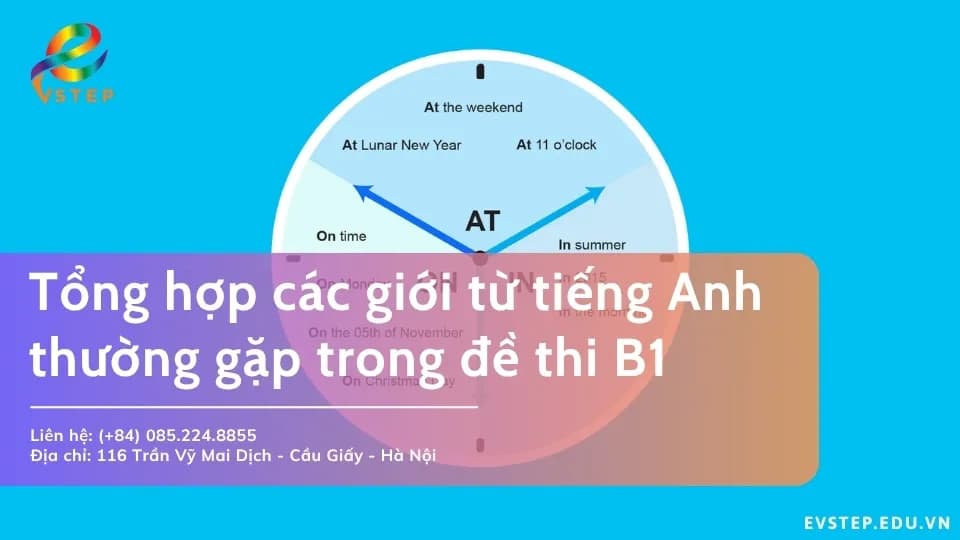 Tổng hợp các giới từ tiếng Anh thường gặp trong đề thi B1 VSTEP