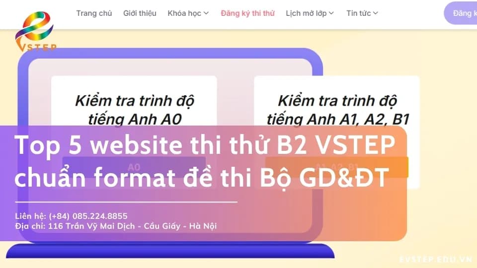 5 website thi thử B2 VSTEP chuẩn format đề thi