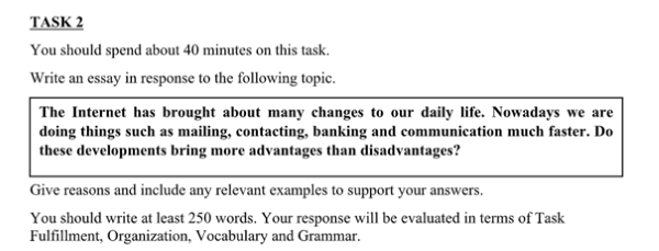 Writing Vstep