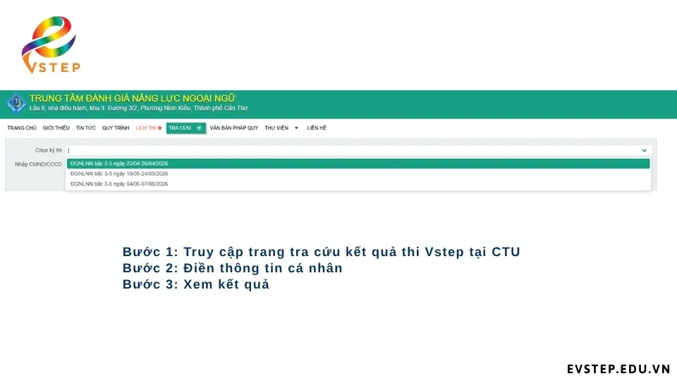 huong-dan-tra-cuu-ket-qua-thi-vstep-tai-ctu